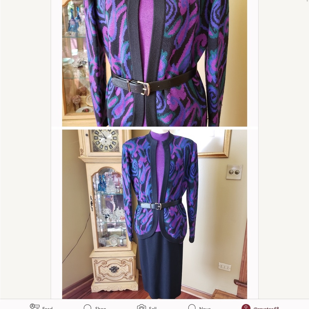 💞VINTAGE 80's ST.JOHN 3-PC SUIT W/BELT💞